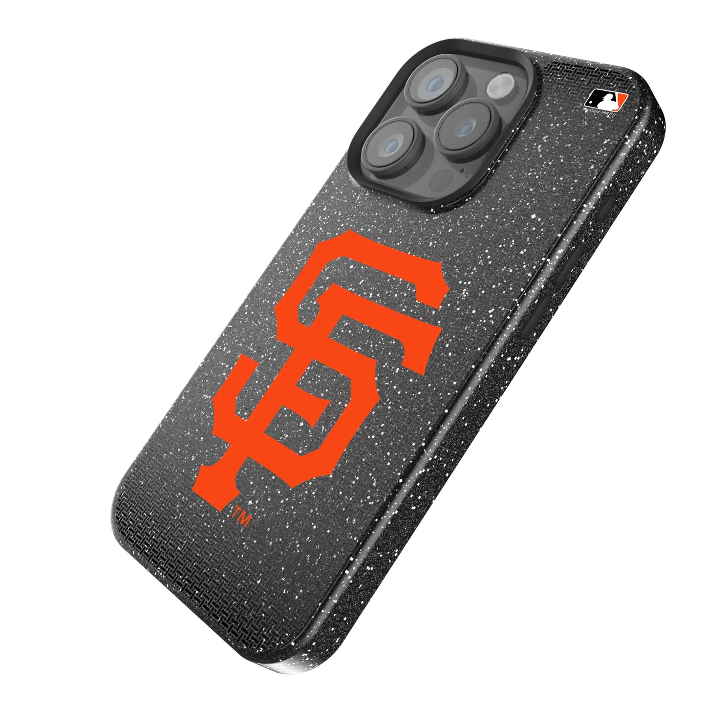 San Francisco Giants Linen Black Bling Phone Case for Apple iPhone