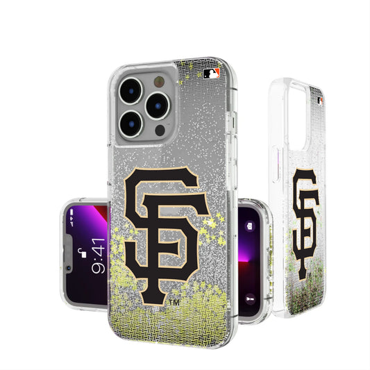 San Francisco Giants Linen Glitter Phone Case for Apple iPhone