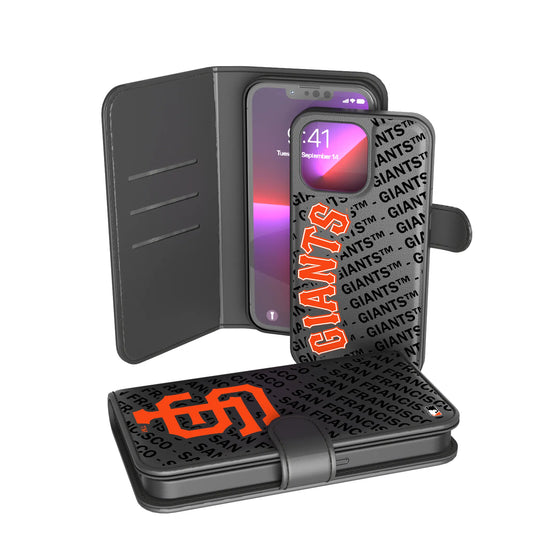 San Francisco Giants Monocolor Tilt Wallet Phone Case for Apple iPhone