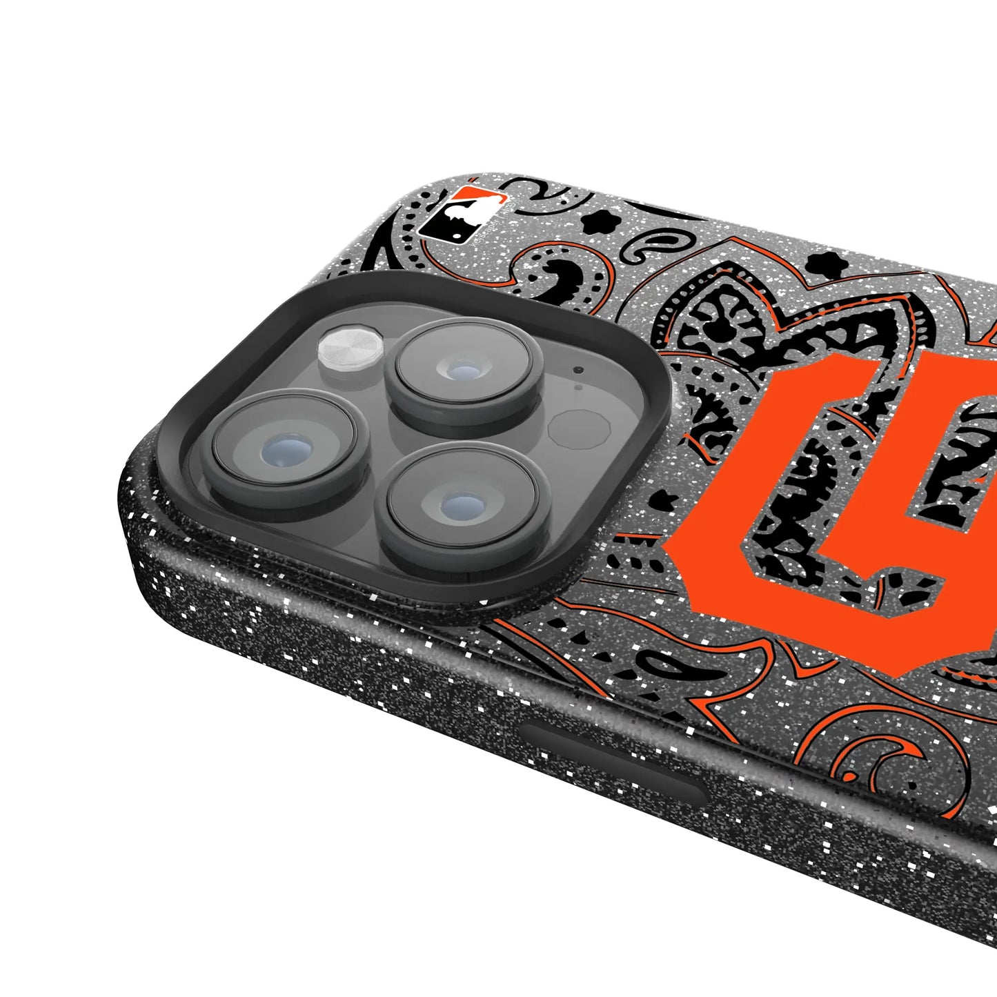 San Francisco Giants Paisley Black Bling Phone Case for Apple iPhone