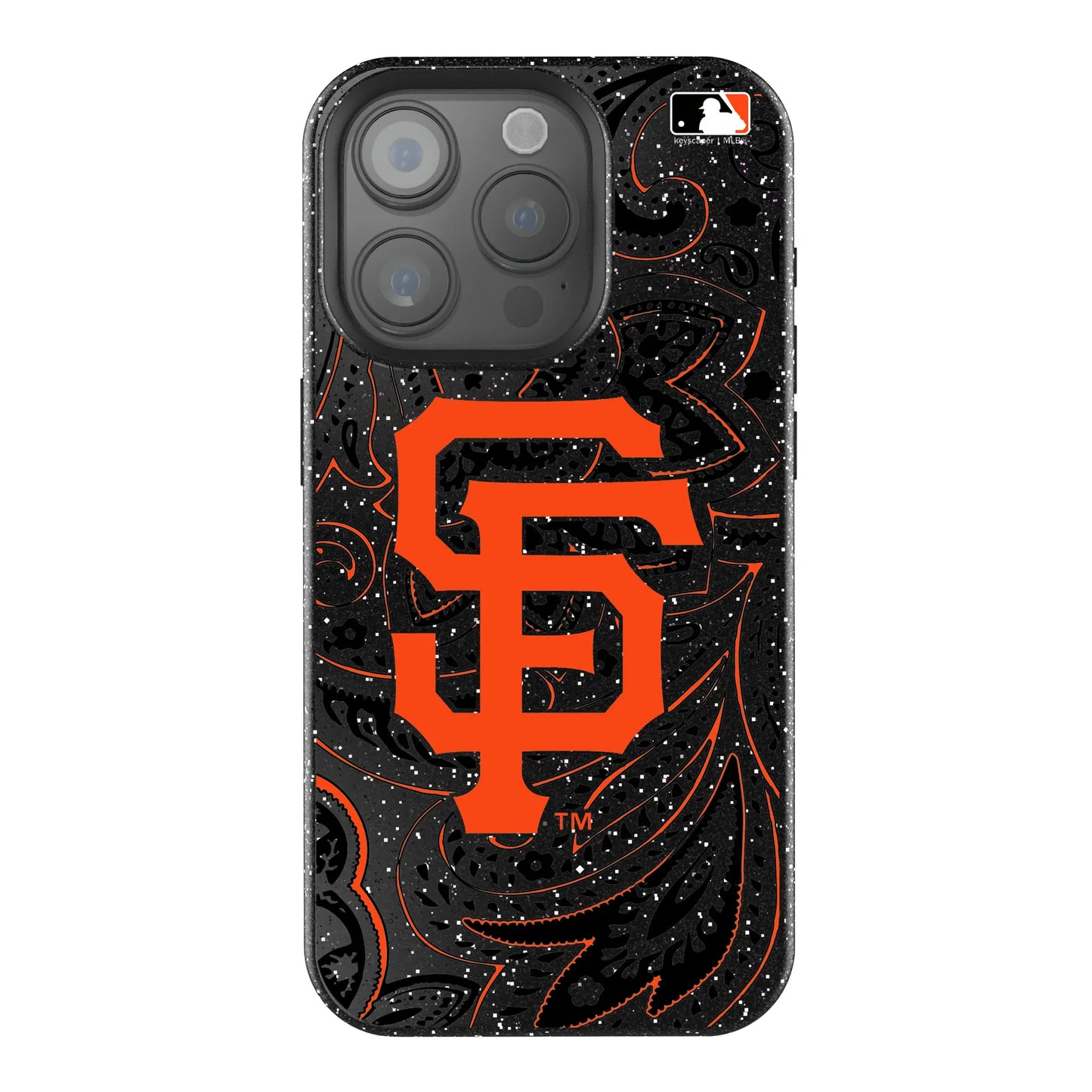 San Francisco Giants Paisley Black Bling Phone Case for Apple iPhone