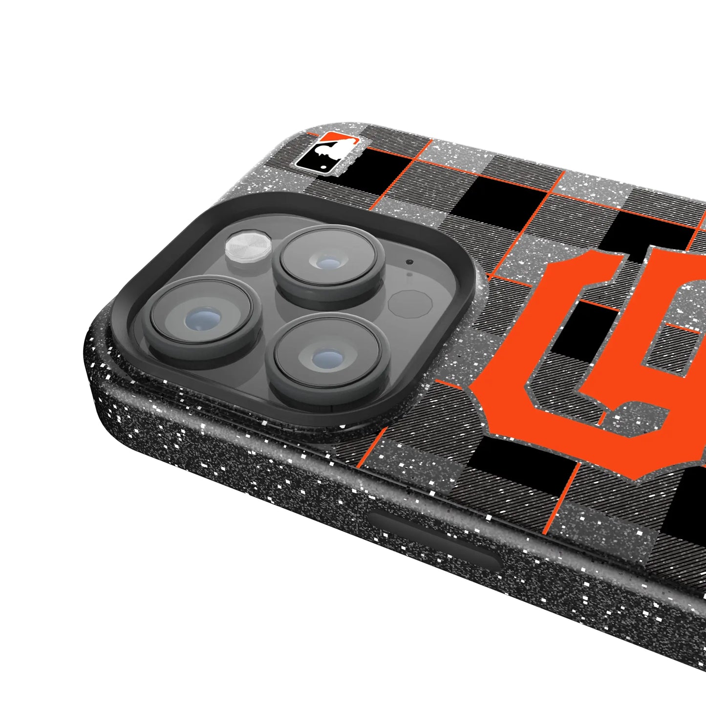 San Francisco Giants Plaid Black Bling Phone Case for Apple iPhone
