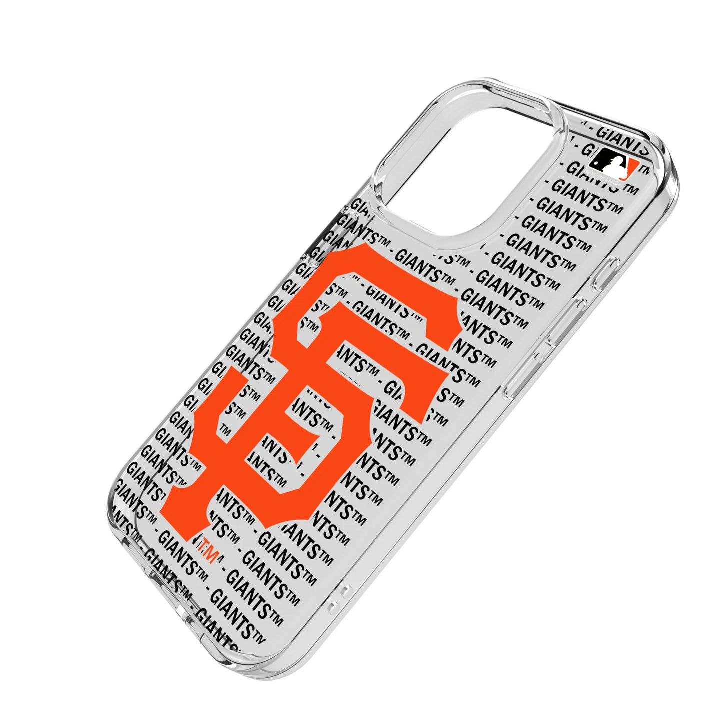 San Francisco Giants Text Backdrop Clear Phone Case for Apple iPhone