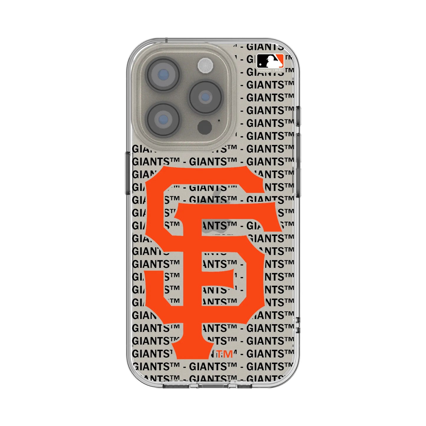 San Francisco Giants Text Backdrop Clear Phone Case for Apple iPhone