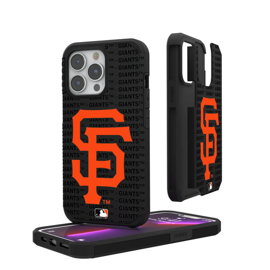 San Francisco Giants Text Backdrop Rugged Phone Case for Apple iPhone