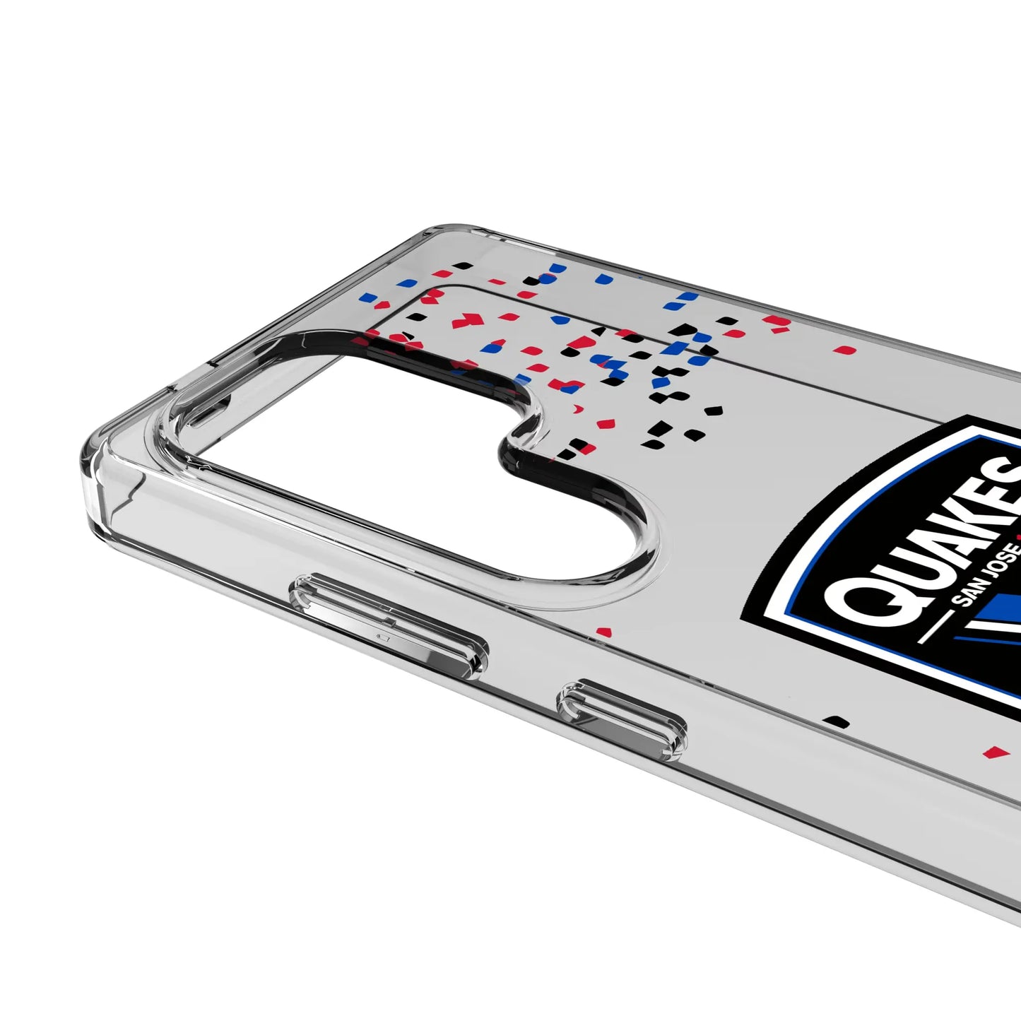 San Jose Earthquakes Confetti Clear Phone Case for Samsung Galaxy