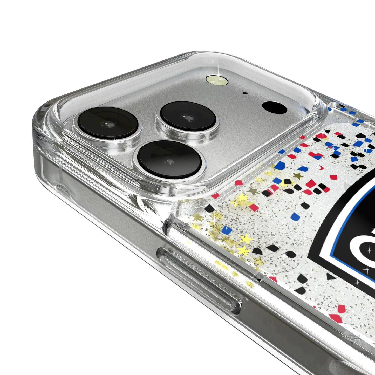 San Jose Earthquakes Confetti Glitter Phone Case for Apple iPhone