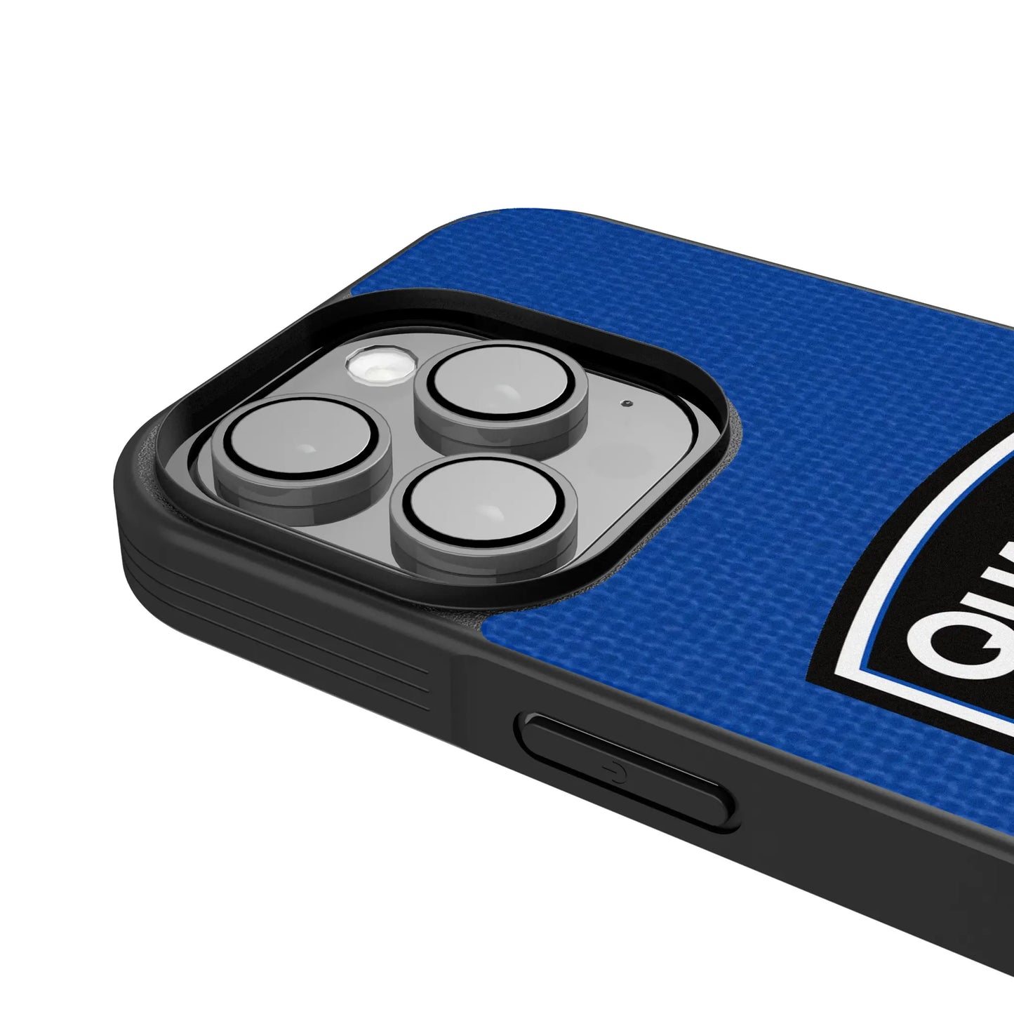 San Jose Earthquakes Diagonal Stripe Bump Phone Case for Apple iPhone