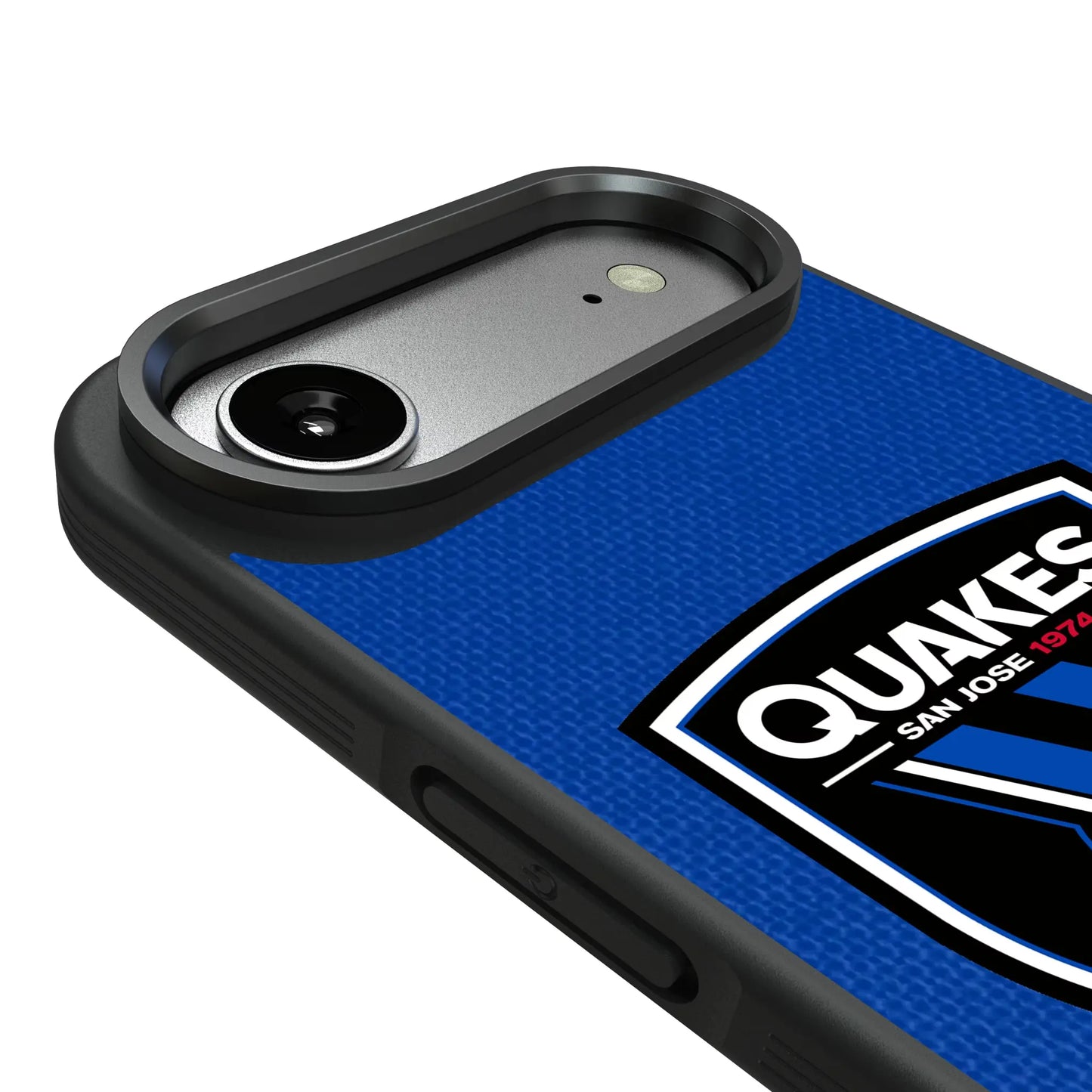 San Jose Earthquakes Diagonal Stripe Bump Phone Case for Apple iPhone