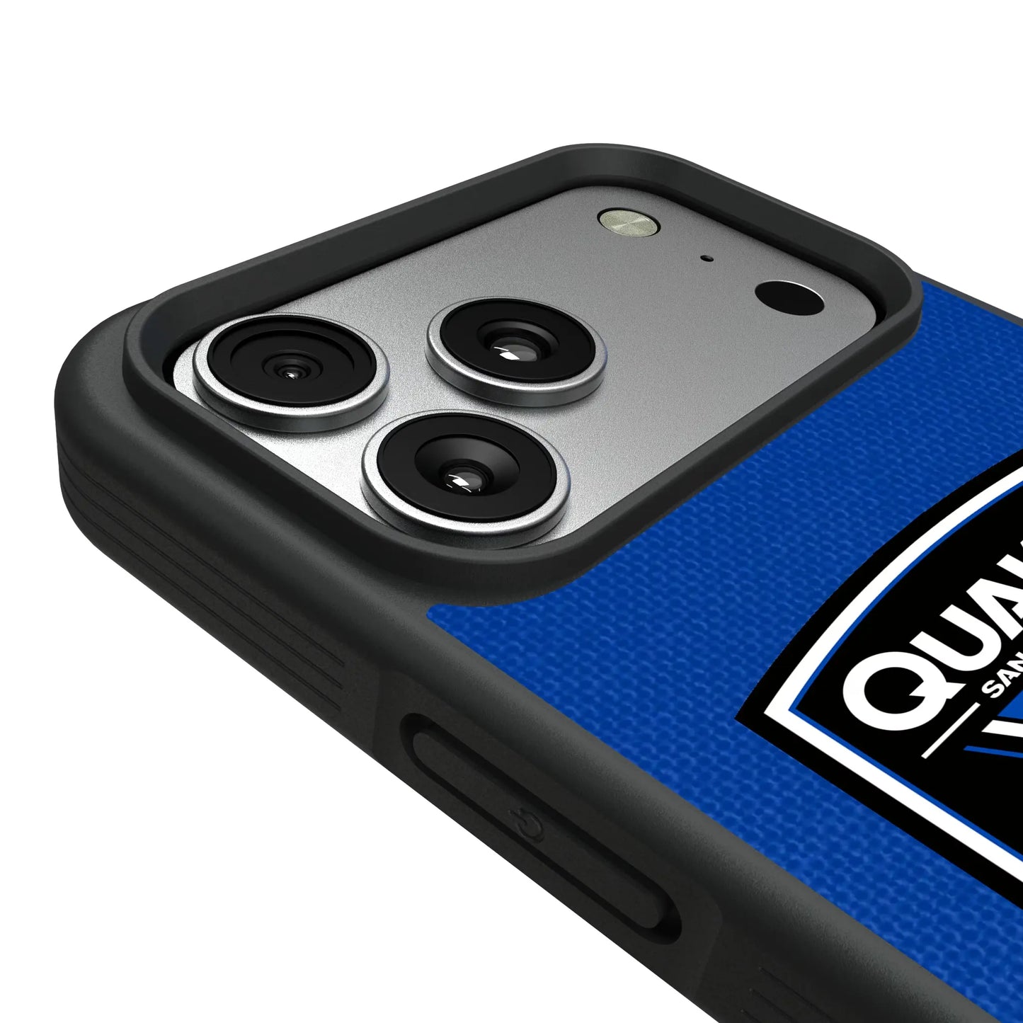 San Jose Earthquakes Diagonal Stripe Bump Phone Case for Apple iPhone