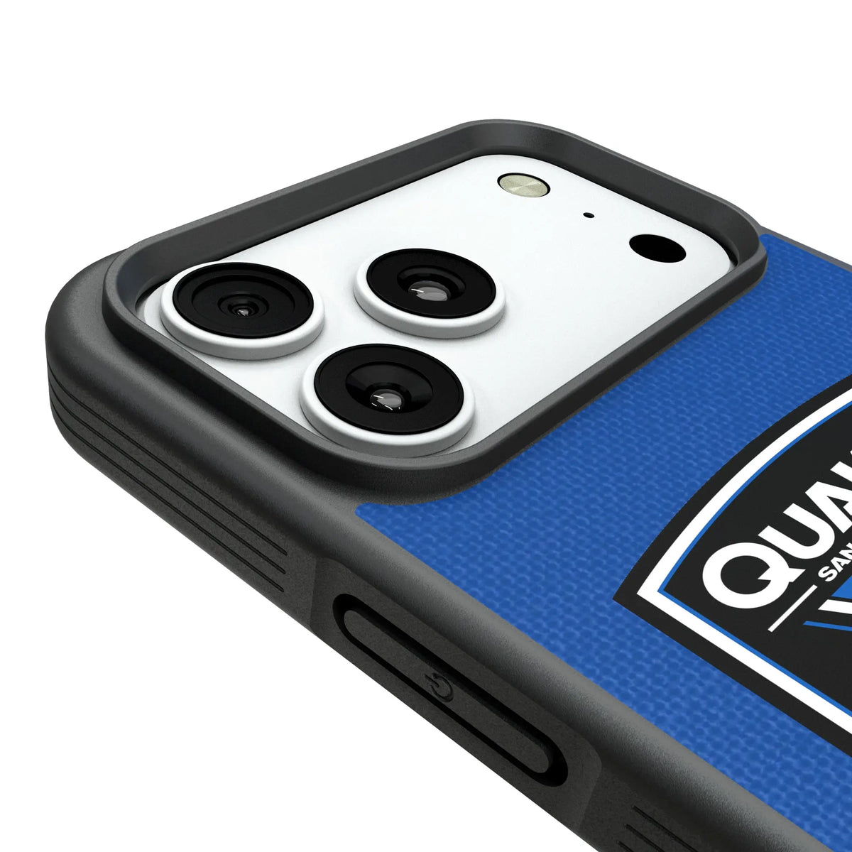 San Jose Earthquakes Diagonal Stripe Bump Phone Case for Apple iPhone