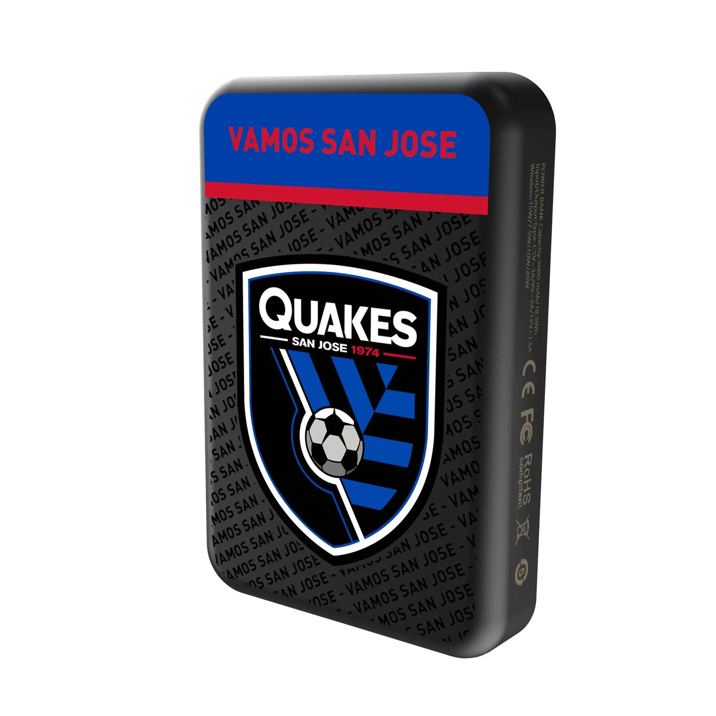 San Jose Earthquakes Endzone Plus Wireless Mag Power Bank