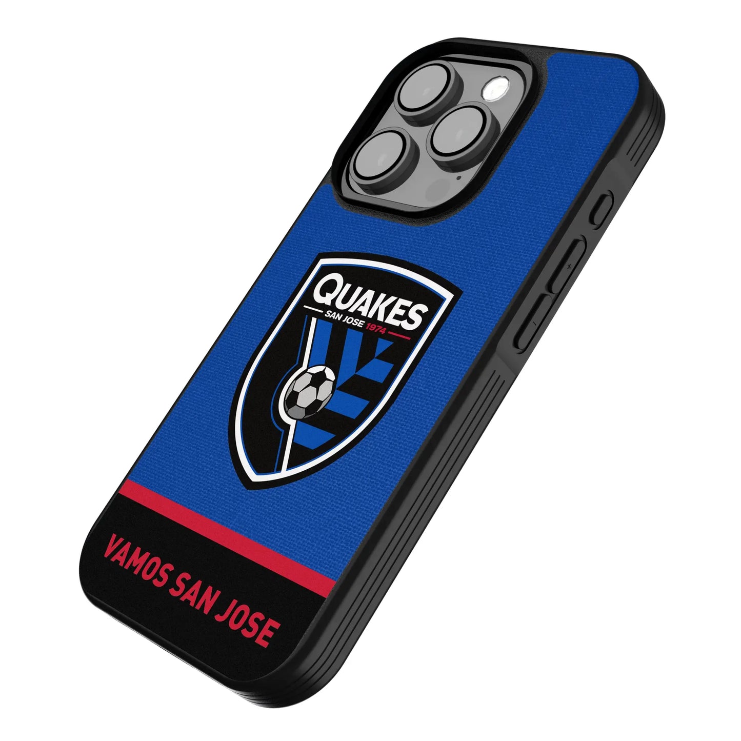 San Jose Earthquakes Endzone Solid Bump Phone Case for Apple iPhone