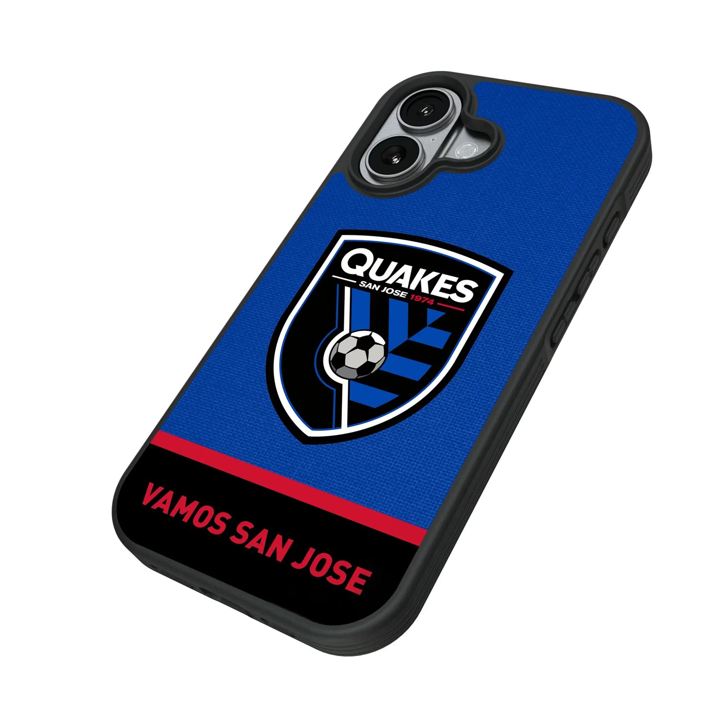 San Jose Earthquakes Endzone Solid Bump Phone Case for Apple iPhone