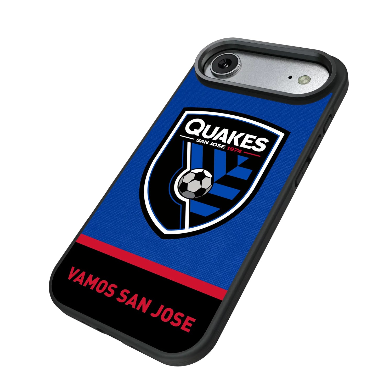 San Jose Earthquakes Endzone Solid Bump Phone Case for Apple iPhone