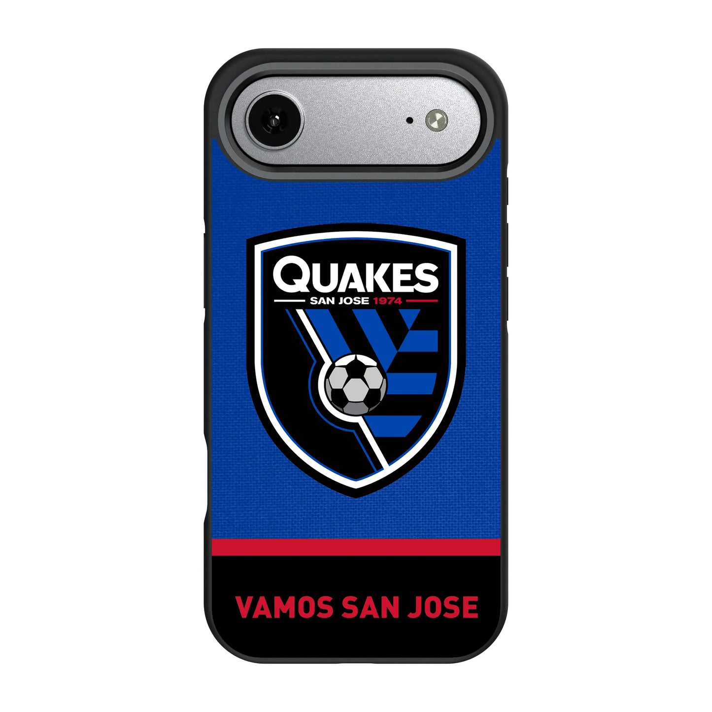 San Jose Earthquakes Endzone Solid Bump Phone Case for Apple iPhone