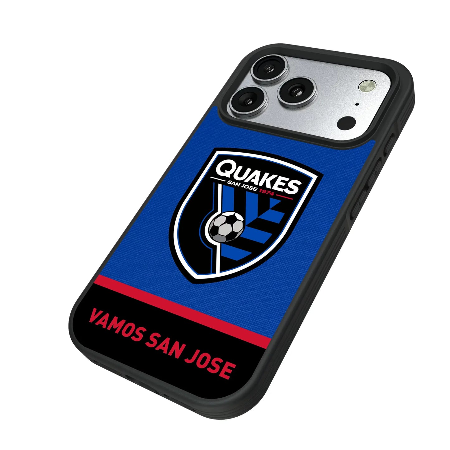 San Jose Earthquakes Endzone Solid Bump Phone Case for Apple iPhone