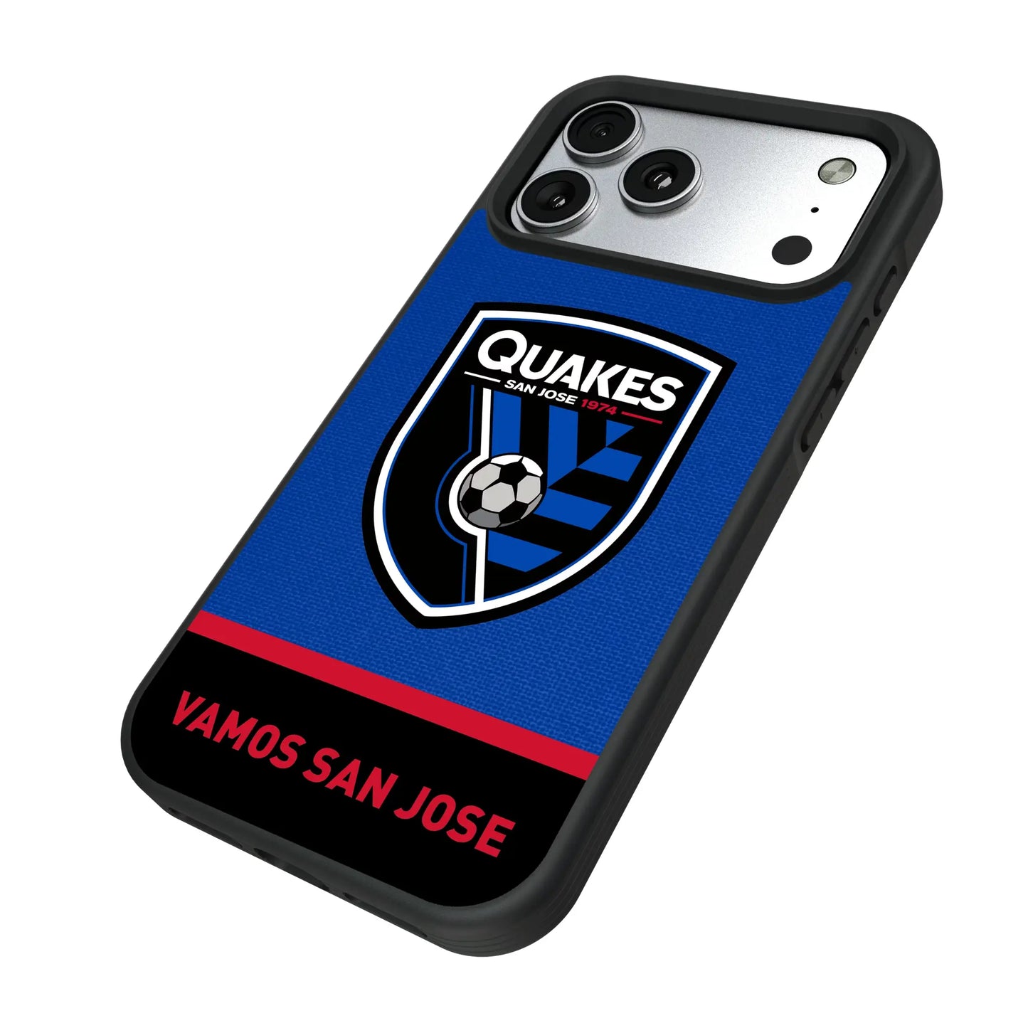 San Jose Earthquakes Endzone Solid Bump Phone Case for Apple iPhone