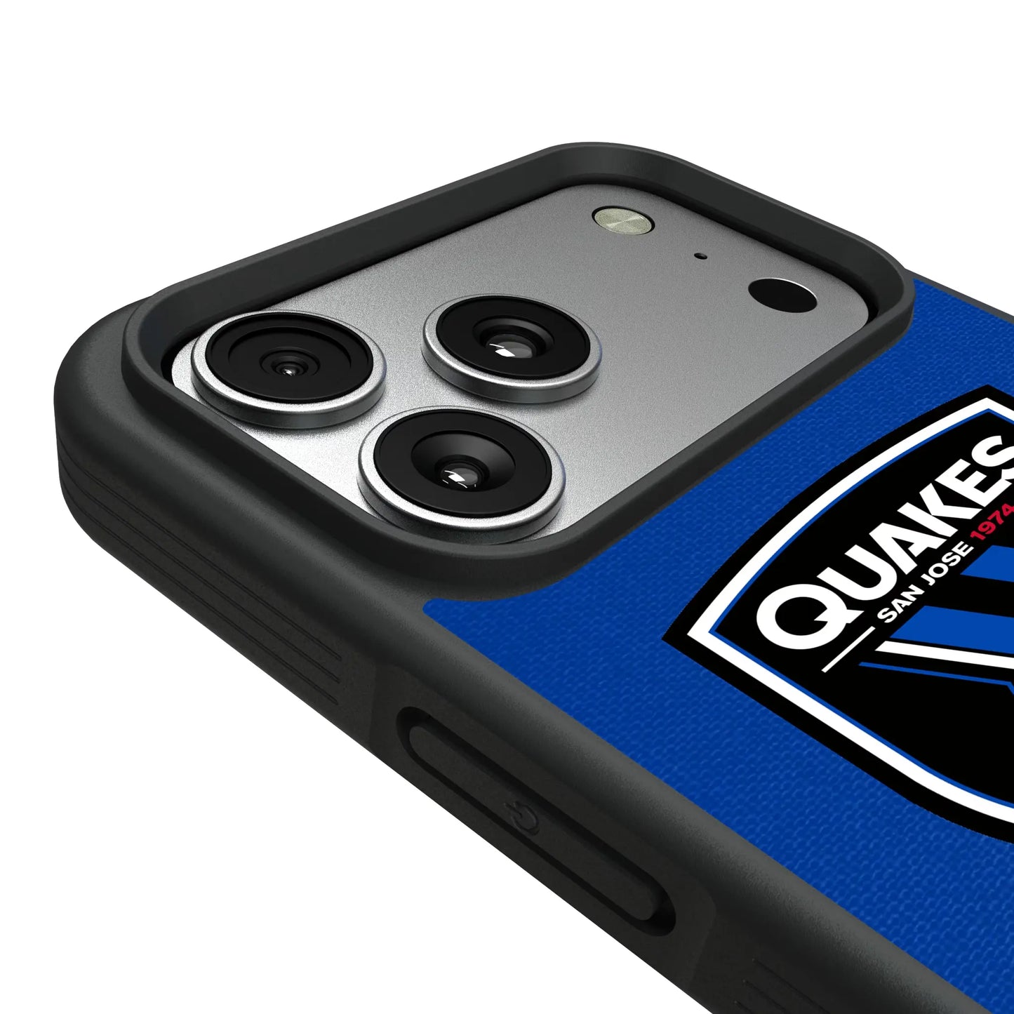 San Jose Earthquakes Endzone Solid Bump Phone Case for Apple iPhone