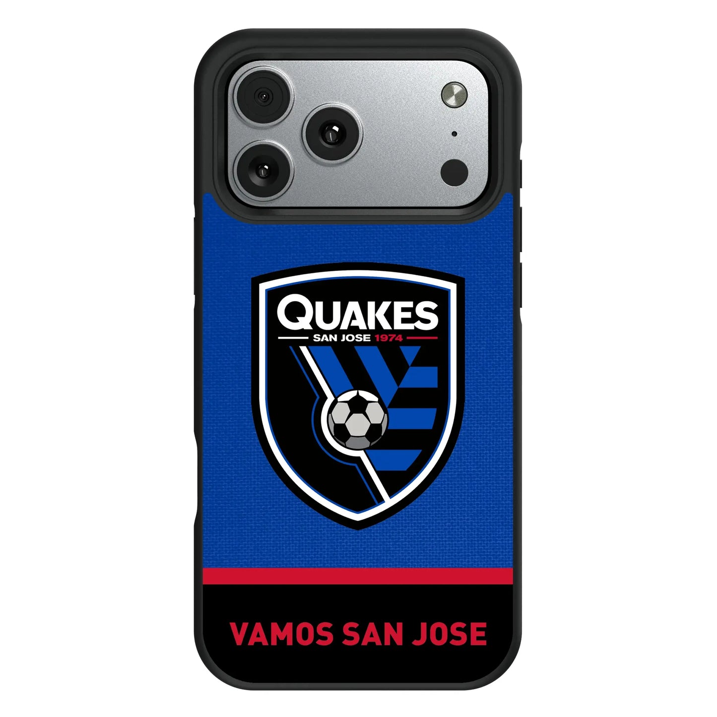 San Jose Earthquakes Endzone Solid Bump Phone Case for Apple iPhone