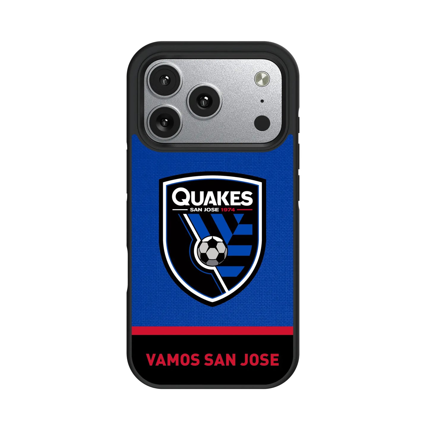 San Jose Earthquakes Endzone Solid Bump Phone Case for Apple iPhone