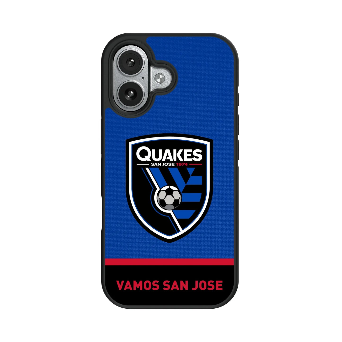 San Jose Earthquakes Endzone Solid Bump Phone Case for Apple iPhone