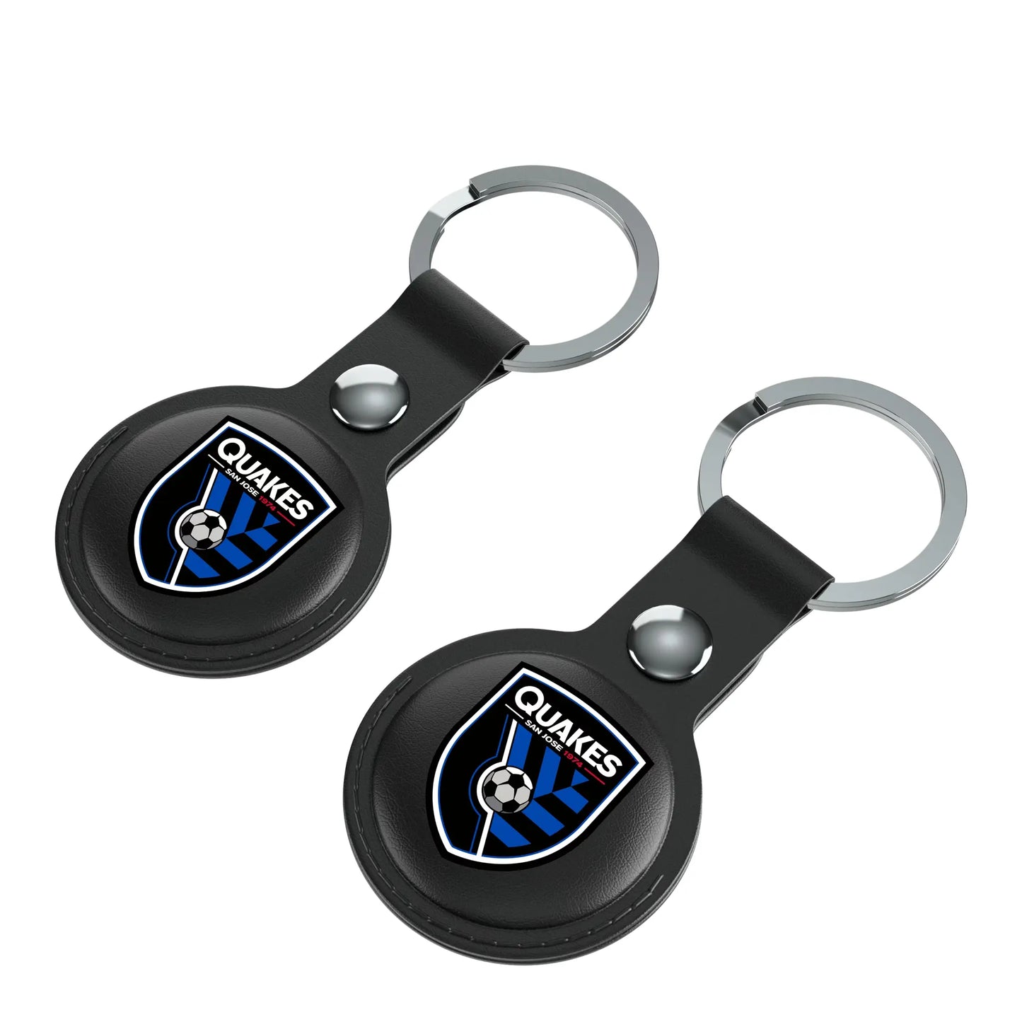 San Jose Earthquakes Insignia Black Airtag Holder 2-Pack