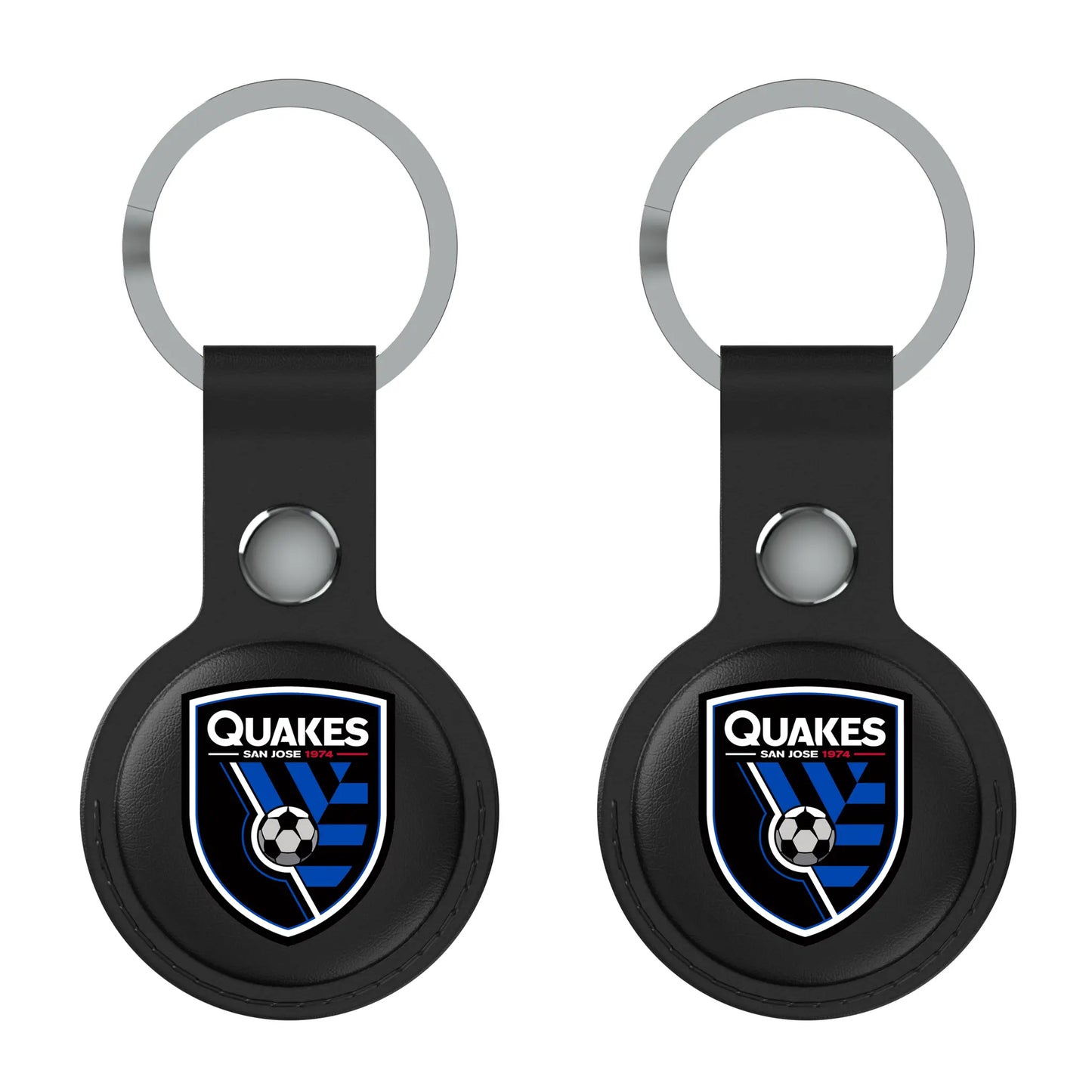 San Jose Earthquakes Insignia Black Airtag Holder 2-Pack