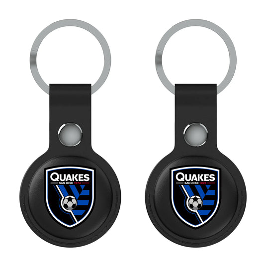 San Jose Earthquakes Insignia Black Airtag Holder 2-Pack