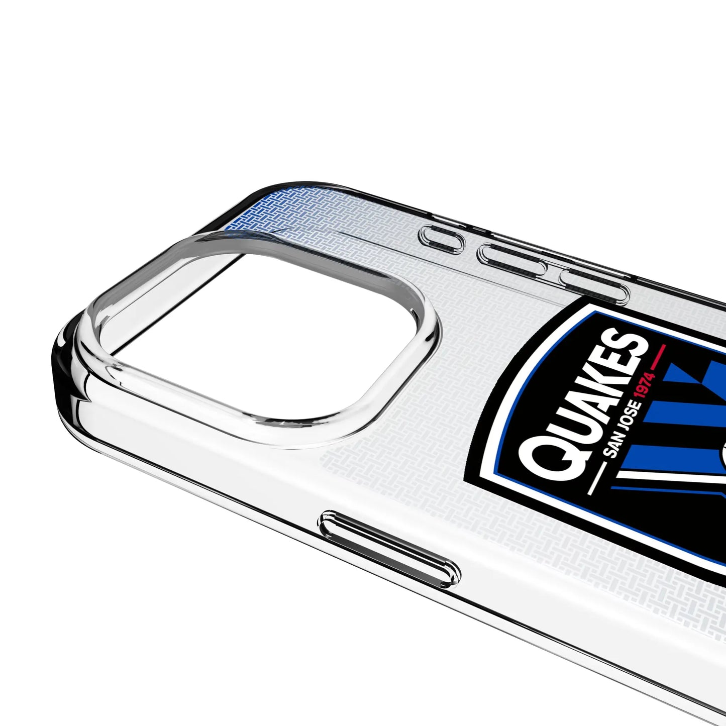 San Jose Earthquakes Linen Clear Phone Case for Apple iPhone