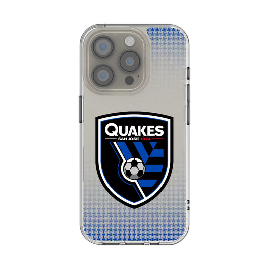 San Jose Earthquakes Linen Clear Phone Case for Apple iPhone