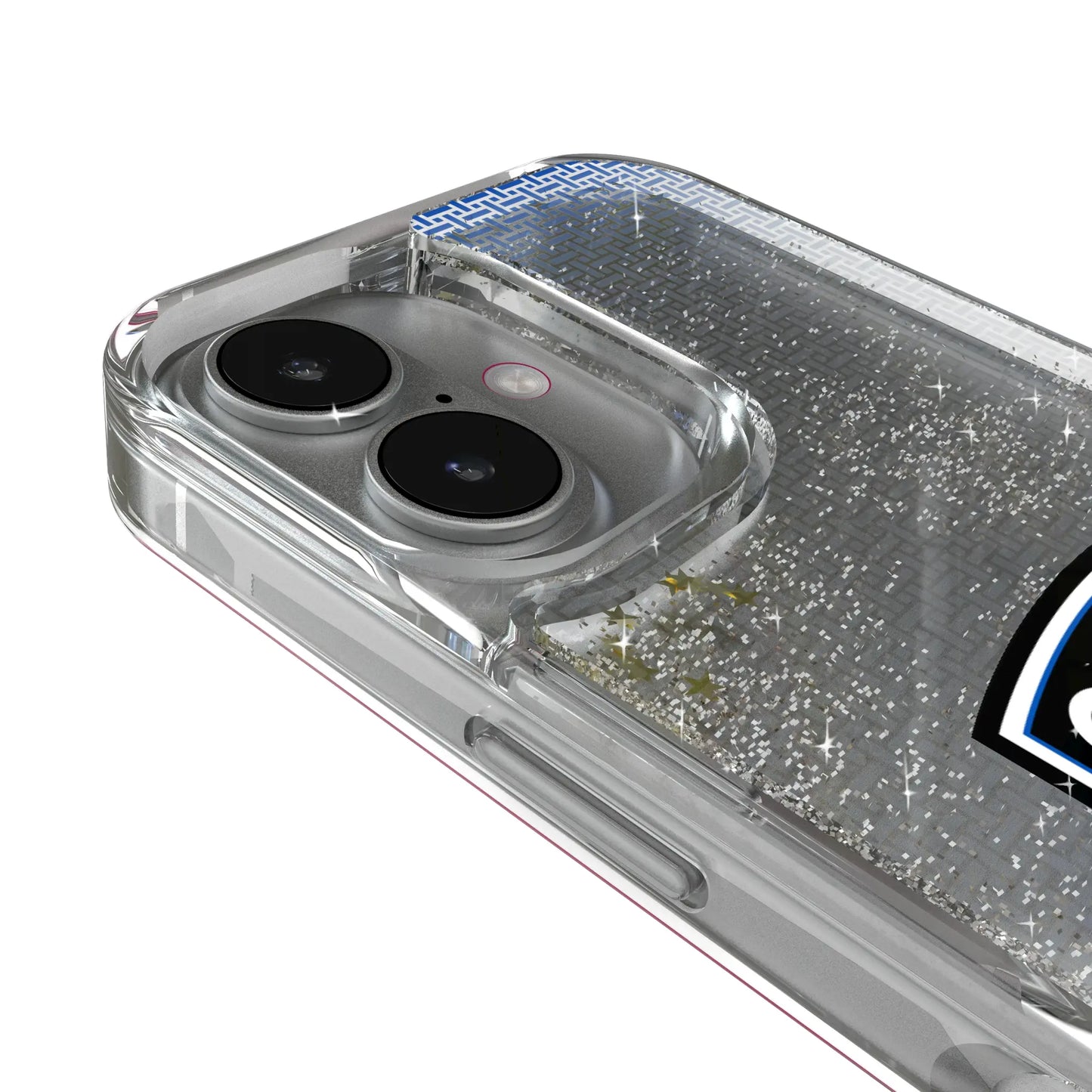 San Jose Earthquakes Linen Glitter Phone Case for Apple iPhone