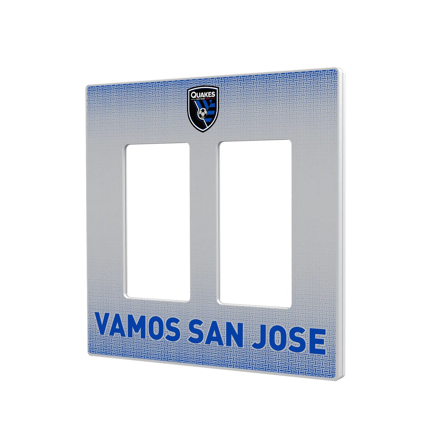 San Jose Earthquakes Linen Hidden-Screw Light Switch Plate