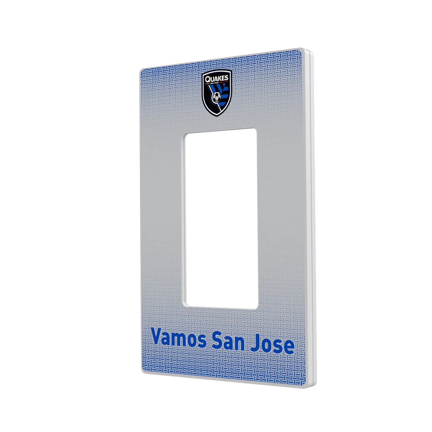 San Jose Earthquakes Linen Hidden-Screw Light Switch Plate