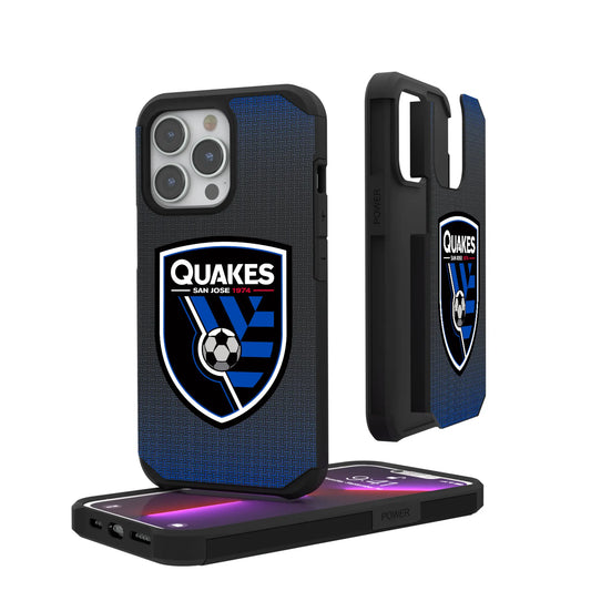 San Jose Earthquakes Linen Rugged Phone Case for Apple iPhone