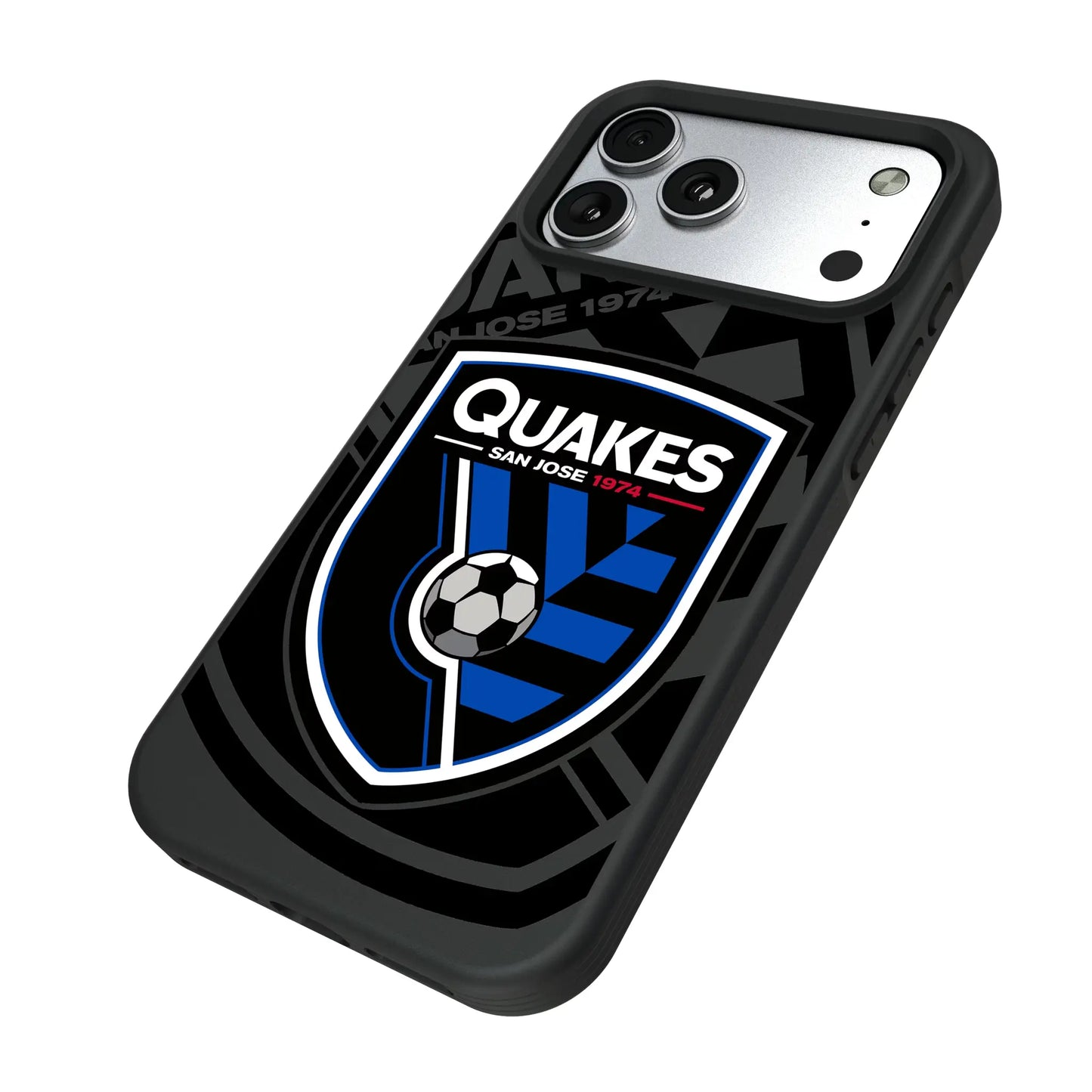 San Jose Earthquakes Monocolor Tilt Bump Phone Case for Apple iPhone