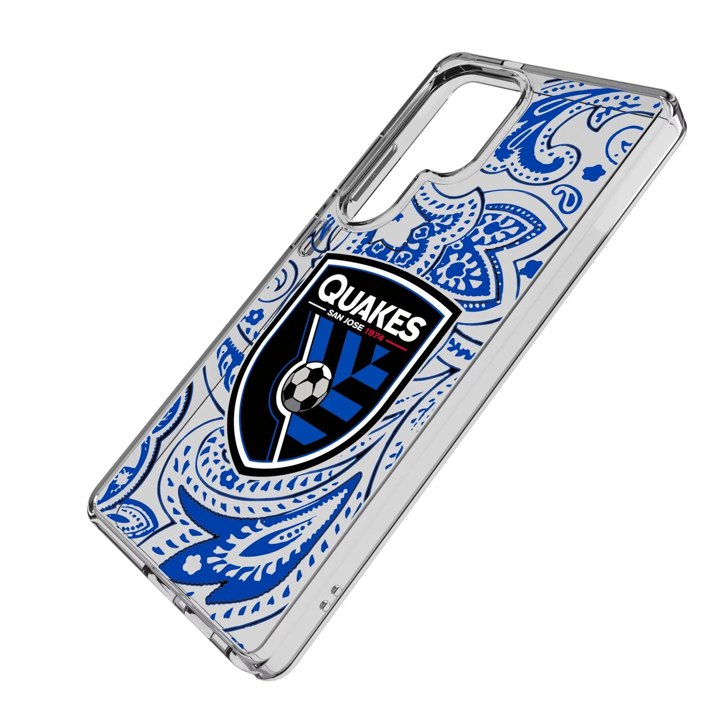 San Jose Earthquakes Paisley Clear Phone Case for Samsung Galaxy