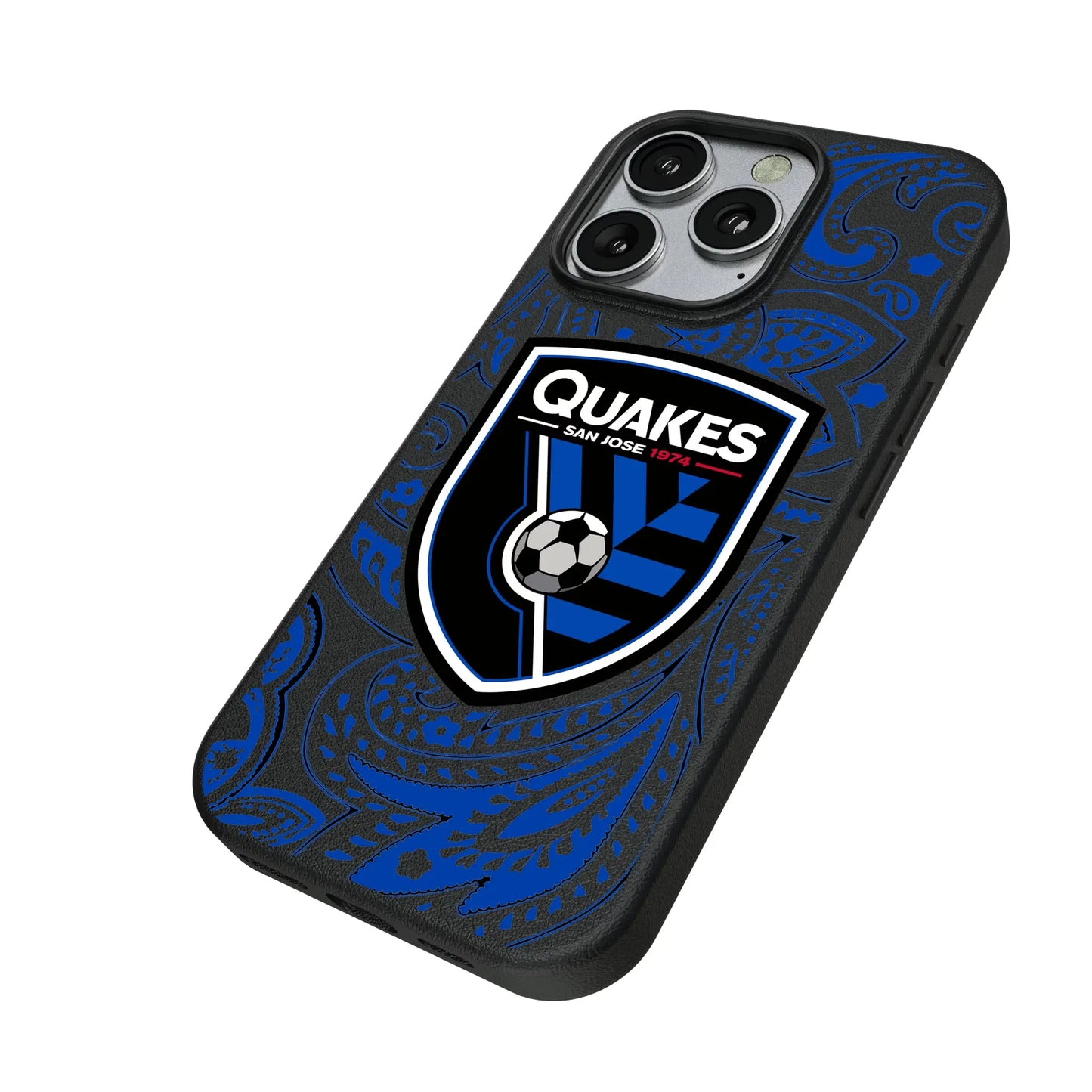 San Jose Earthquakes Paisley MagSafe Compatible Phone Case for Apple iPhone