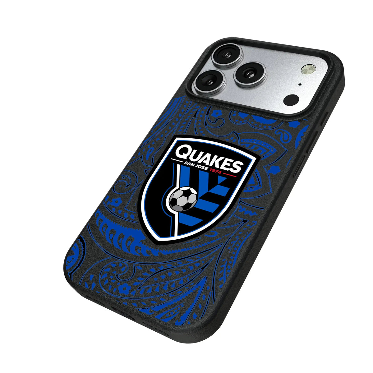 San Jose Earthquakes Paisley MagSafe Compatible Phone Case for Apple iPhone
