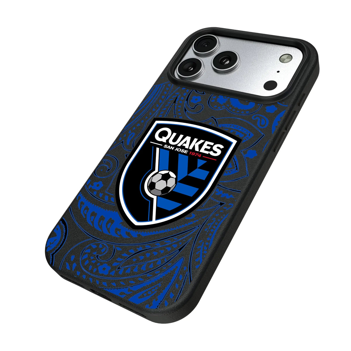 San Jose Earthquakes Paisley MagSafe Compatible Phone Case for Apple iPhone