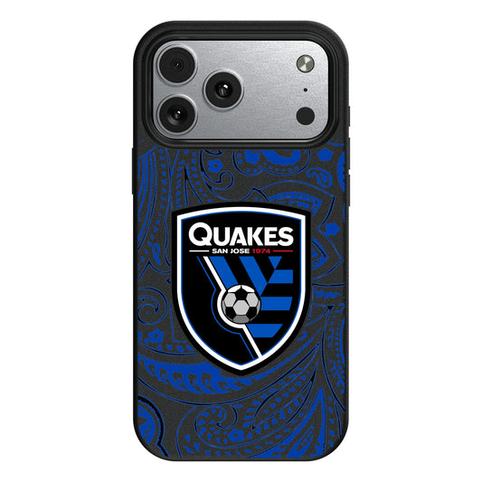 San Jose Earthquakes Paisley MagSafe Compatible Phone Case for Apple iPhone