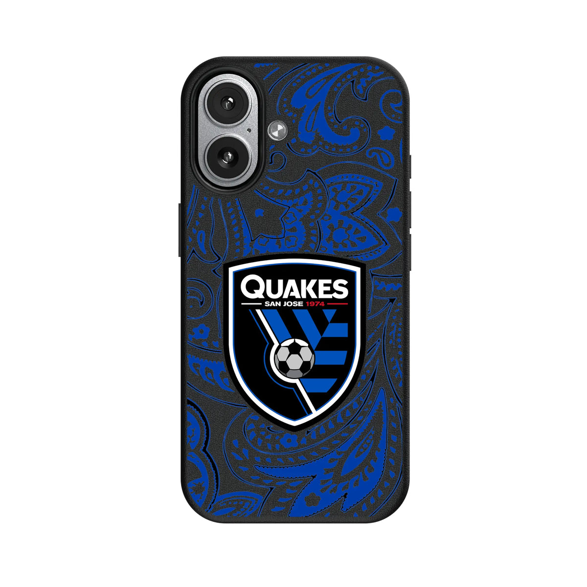 San Jose Earthquakes Paisley MagSafe Compatible Phone Case for Apple iPhone