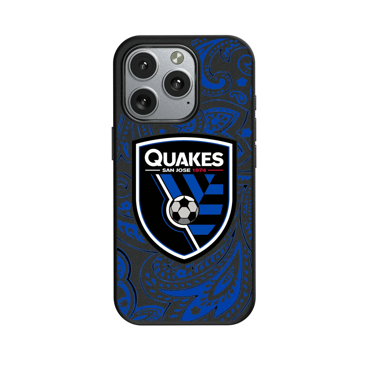 San Jose Earthquakes Paisley MagSafe Compatible Phone Case for Apple iPhone