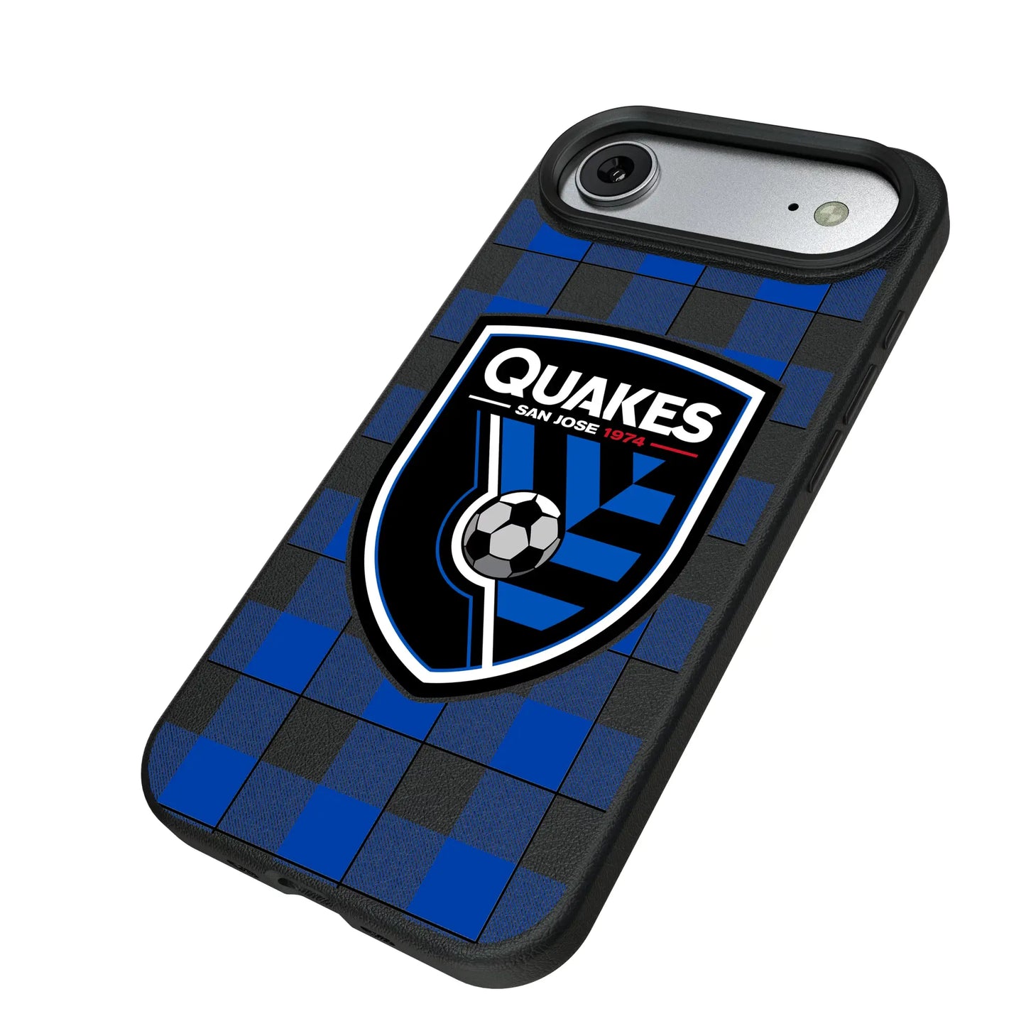 San Jose Earthquakes Plaid MagSafe Compatible Phone Case for Apple iPhone