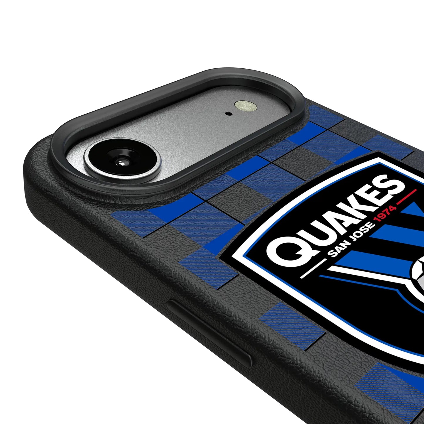 San Jose Earthquakes Plaid MagSafe Compatible Phone Case for Apple iPhone