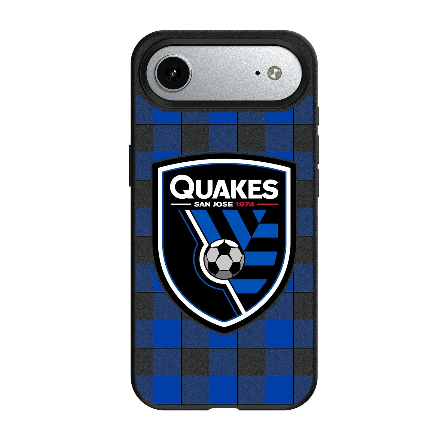 San Jose Earthquakes Plaid MagSafe Compatible Phone Case for Apple iPhone