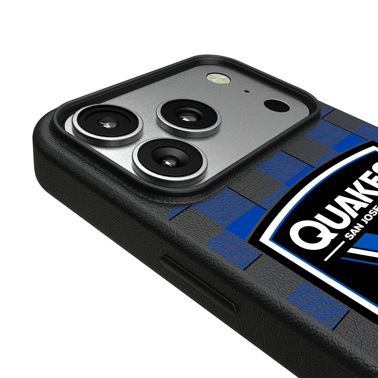 San Jose Earthquakes Plaid MagSafe Compatible Phone Case for Apple iPhone