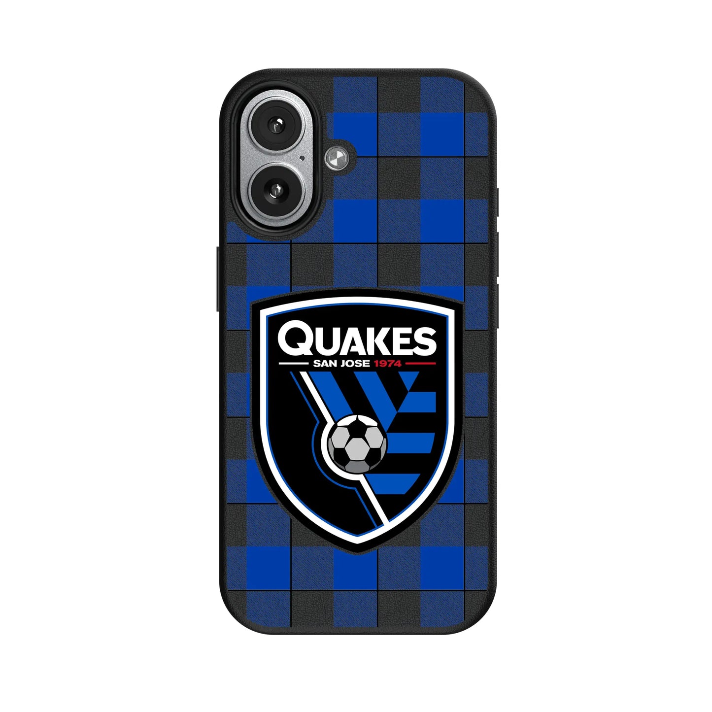San Jose Earthquakes Plaid MagSafe Compatible Phone Case for Apple iPhone
