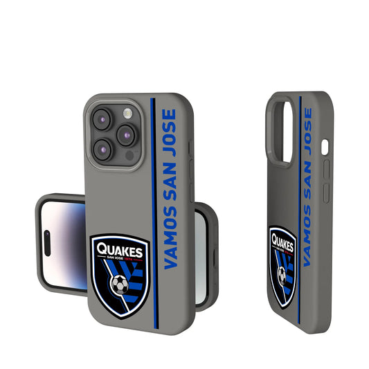 San Jose Earthquakes Sidebar Soft Touch Phone Case for Apple iPhone