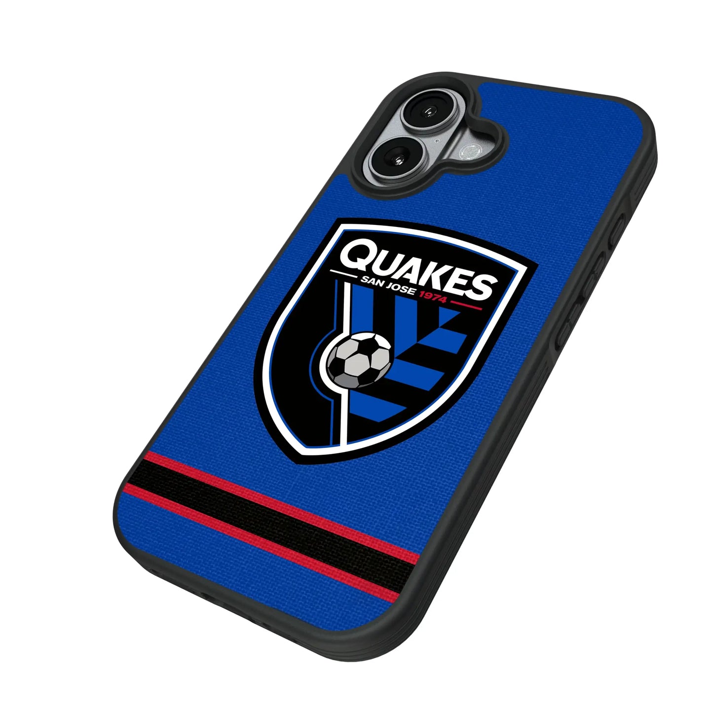 San Jose Earthquakes Stripe Bump Phone Case for Apple iPhone